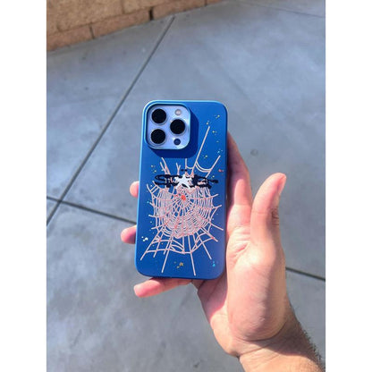 Blue/Orange Spider Case by the Case Market | Streetwear Inspired | Durable and Water Resistant