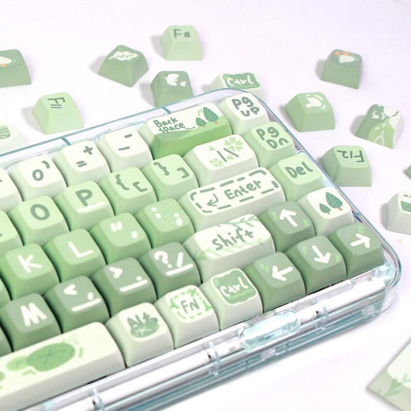 133 Key Spring Outing Theme Keycap (Without Keyboard), 1 Set Decorative PBT Keycap, Mechanical Keyboard Keycap, Non-Keyboard Keycap, Peripherals & Accessories