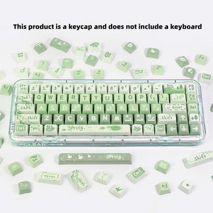 133 Key Spring Outing Theme Keycap (Without Keyboard), 1 Set Decorative PBT Keycap, Mechanical Keyboard Keycap, Non-Keyboard Keycap, Peripherals & Accessories