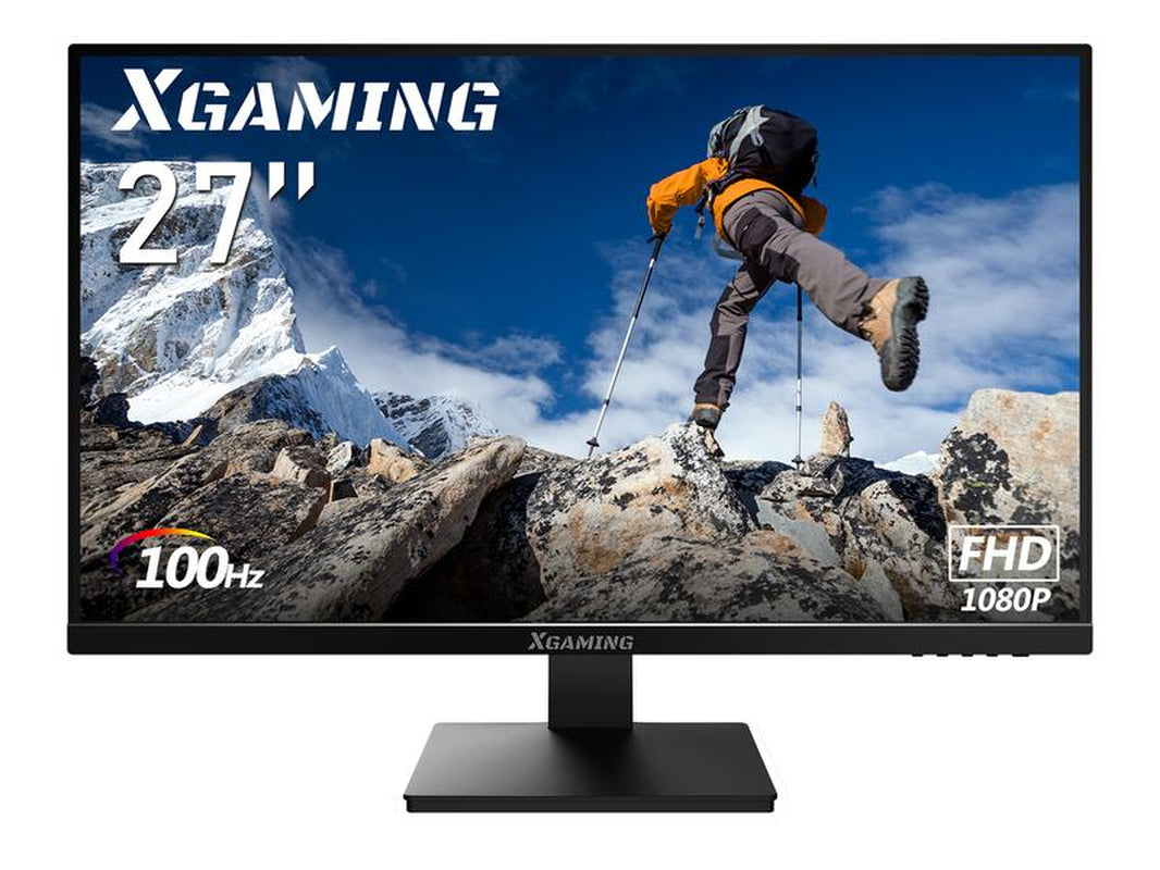 27 Inch Computer Monitor 100Hz FHD,1920 X 1080P Gaming Monitor with HDMI VGA Display Ports,3Ms Response,Dual Speakers,Freesync,100×100Mm VESA Mount,Ips Screen for Gaming Home Office