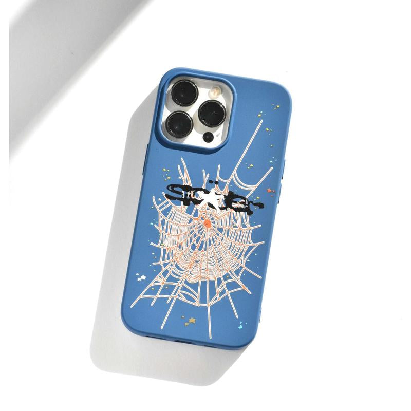 Blue/Orange Spider Case by the Case Market | Streetwear Inspired | Durable and Water Resistant