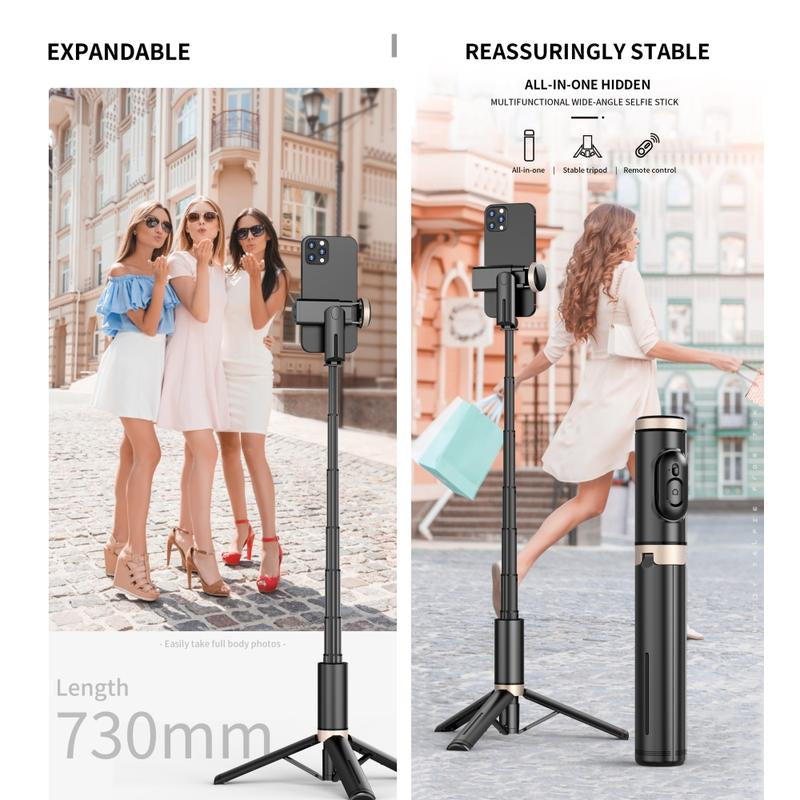 28"Phone Tripod & Selfie Stick with Remote for Cell Phone 4"-7", Tripod for Iphone，Portable Smartphone Tripod Stand, Lightweight Travel Tripod for Selfies Video Recording Vlog Compatible for Iphone Android