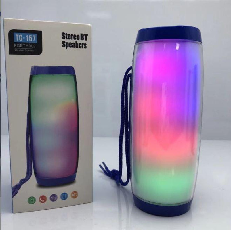 USA LED Light Bluetooth Speaker Wireless Waterproof Outdoor Stereo Bass USBTFFM