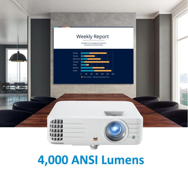 Viewsonic PG706HD: Illuminate Your Presentations with 4000 ANSI Lumens and Crystal-Clear 1080P Resolution Audio Projector Hdmi Watch Port