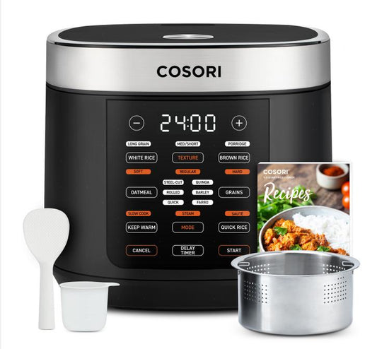 COSORI 18-In-1 Multi Rice Cooker 7.5-Cup: Rice Cooker, Slow Cooker, White Rice, Steamer,24H Warmer,Fuzzy Logic,Nonstick Pot,50 Recipes