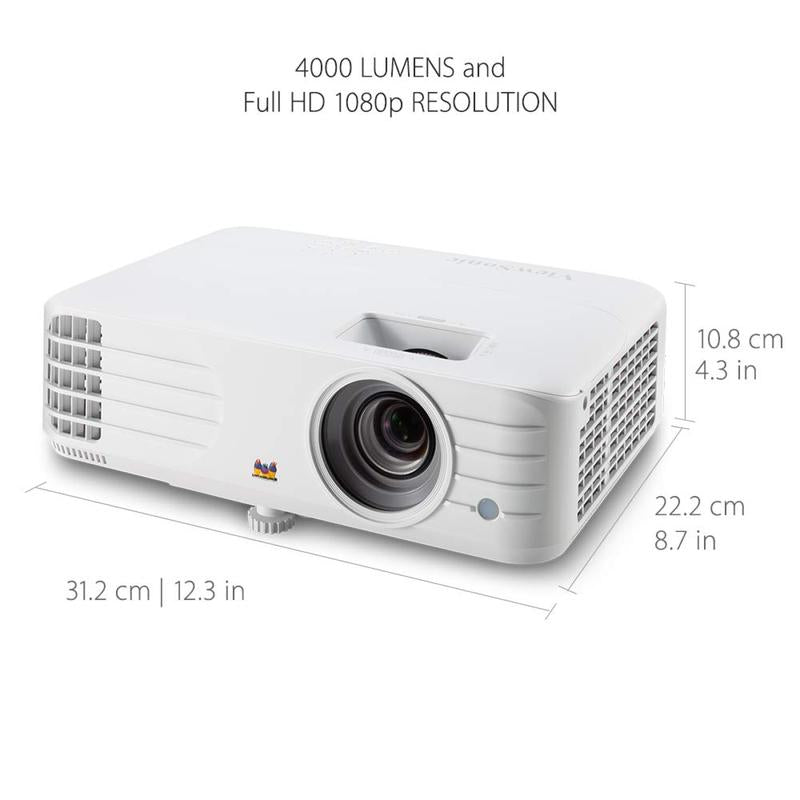 Viewsonic PG706HD: Illuminate Your Presentations with 4000 ANSI Lumens and Crystal-Clear 1080P Resolution Audio Projector Hdmi Watch Port