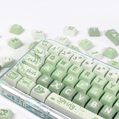 133 Key Spring Outing Theme Keycap (Without Keyboard), 1 Set Decorative PBT Keycap, Mechanical Keyboard Keycap, Non-Keyboard Keycap, Peripherals & Accessories