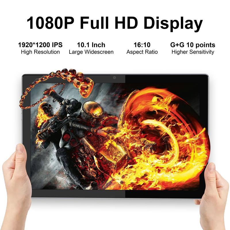 2 in 1 Android 12 Tablet with Keyboard,10.1 Inch Tablet with 4Gb+128Gb,1920X1200 FHD Display,7000Mah Battery,Octa-Core Processor,5G+2.4G Wifi,Bluetooth,Gps,Fm,Metal Body