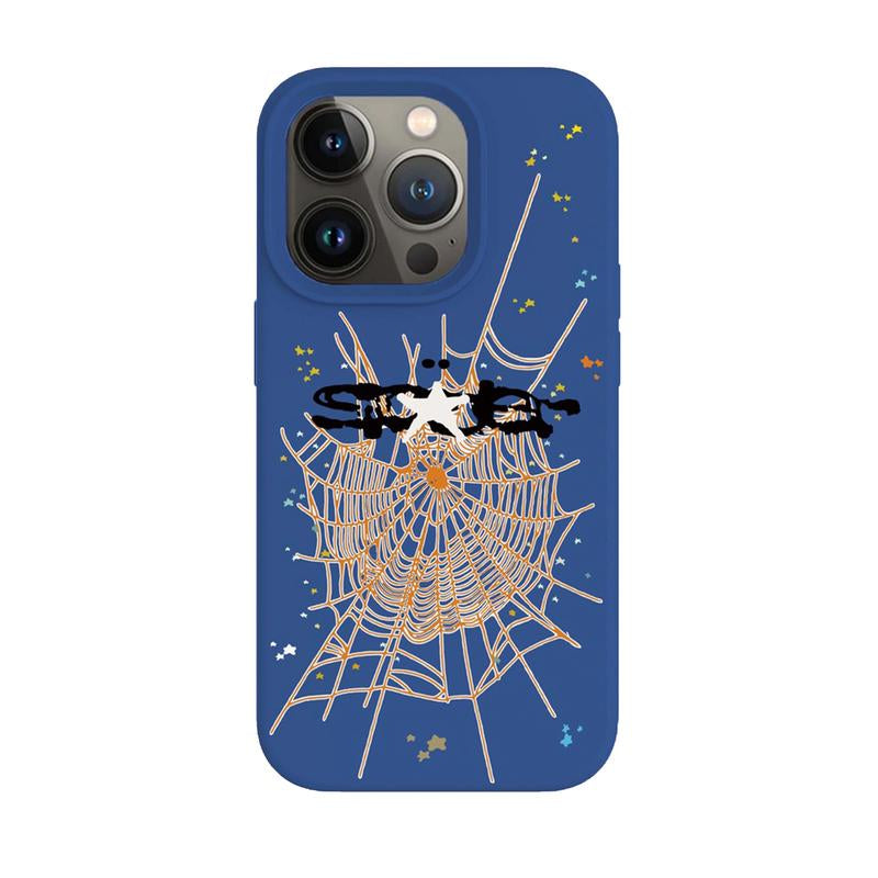 Blue/Orange Spider Case by the Case Market | Streetwear Inspired | Durable and Water Resistant