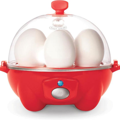 6 Egg Cooker Boiled Eggs Egg Cooker Machine, Omellete Poached Soft Boiled Electric Egg Cooker Rapid Egg Cooker: 6 Egg Capacity Electric Egg Cooker for Hard Boiled Eggs, Poached Eggs, Scrambled Eggs, or Omelets with Auto Shut off Feature