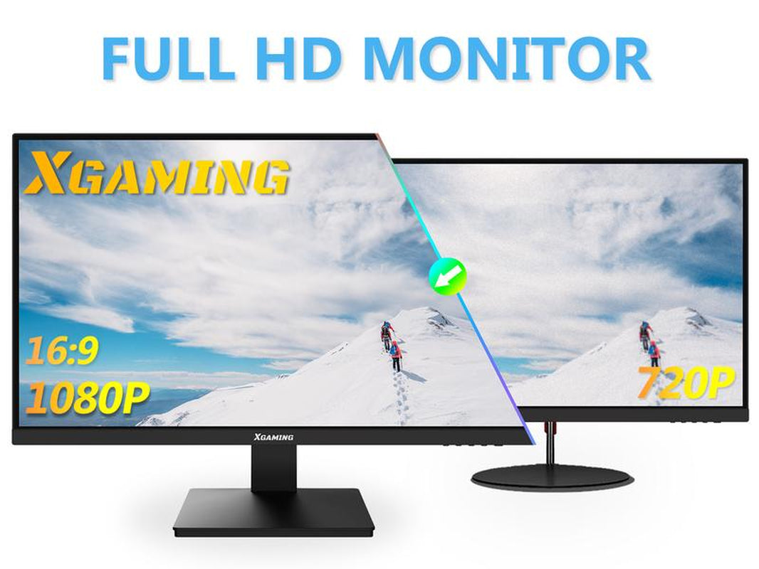 27 Inch Computer Monitor 100Hz FHD,1920 X 1080P Gaming Monitor with HDMI VGA Display Ports,3Ms Response,Dual Speakers,Freesync,100×100Mm VESA Mount,Ips Screen for Gaming Home Office