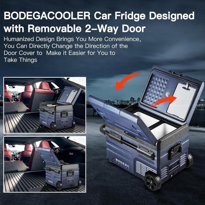 BODEGA 35L Dual Zone 12V Car Refrigerator Freezer Chest RV Camping Travel Outdoor