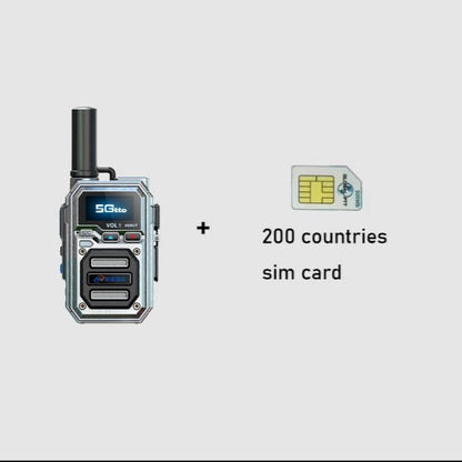 OMI Unlimited 4G LTE Walkie Talkie ,Two Way Radio 5000 Miles, Transnational Intercom Unlimited Distance,Unbreakable Aluminum Alloy Audio