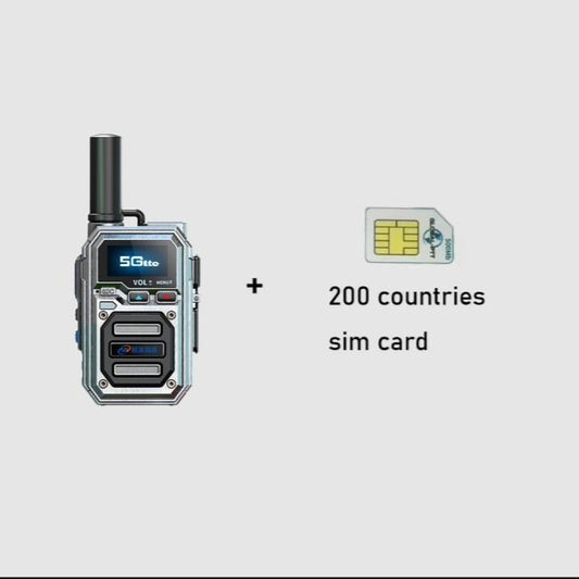 OMI Unlimited 4G LTE Walkie Talkie ,Two Way Radio 5000 Miles, Transnational Intercom Unlimited Distance,Unbreakable Aluminum Alloy Audio